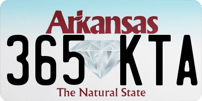 AR license plate 365KTA