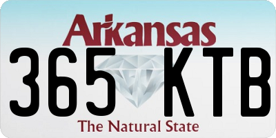 AR license plate 365KTB
