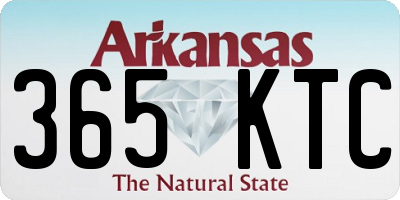 AR license plate 365KTC