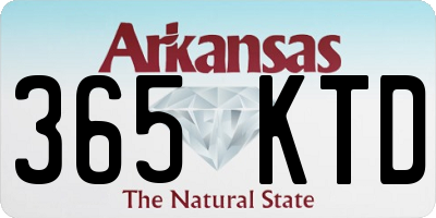 AR license plate 365KTD