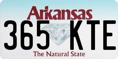 AR license plate 365KTE