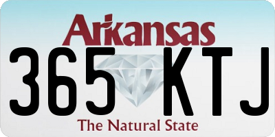 AR license plate 365KTJ