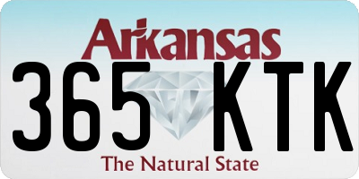 AR license plate 365KTK
