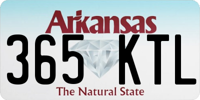 AR license plate 365KTL