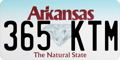 AR license plate 365KTM