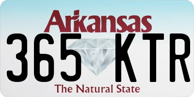 AR license plate 365KTR