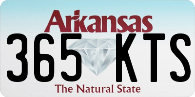 AR license plate 365KTS