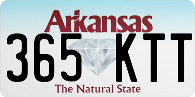 AR license plate 365KTT