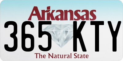 AR license plate 365KTY