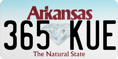 AR license plate 365KUE