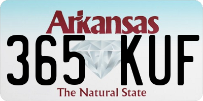 AR license plate 365KUF