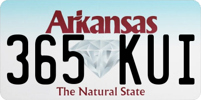 AR license plate 365KUI