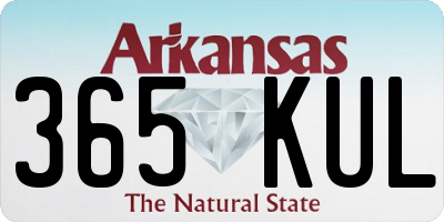 AR license plate 365KUL