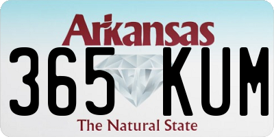 AR license plate 365KUM