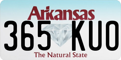 AR license plate 365KUO