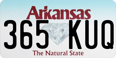 AR license plate 365KUQ