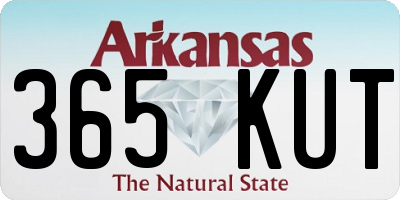 AR license plate 365KUT