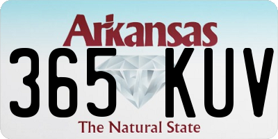 AR license plate 365KUV
