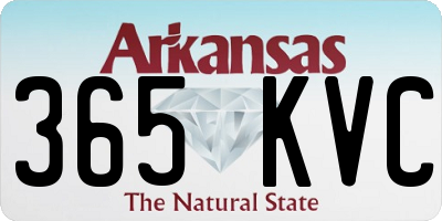 AR license plate 365KVC