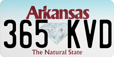 AR license plate 365KVD