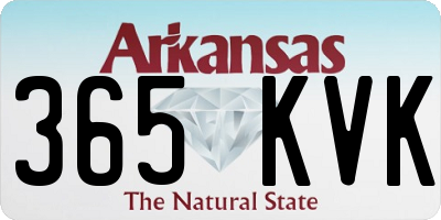 AR license plate 365KVK