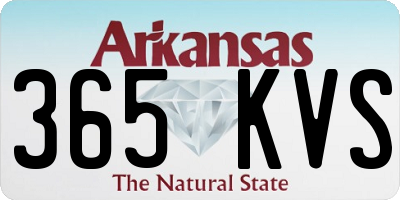 AR license plate 365KVS