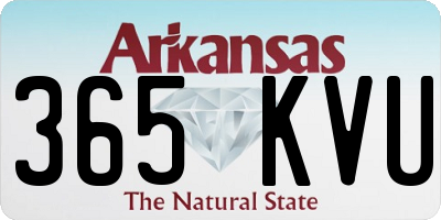 AR license plate 365KVU