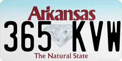 AR license plate 365KVW