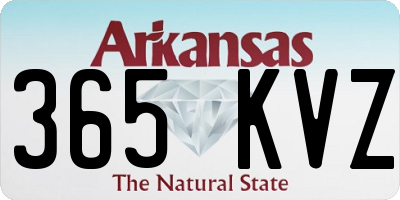 AR license plate 365KVZ