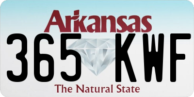 AR license plate 365KWF