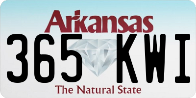 AR license plate 365KWI