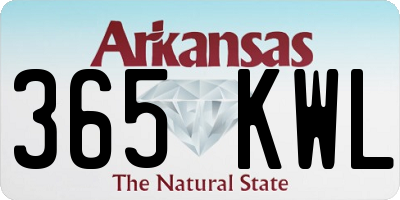 AR license plate 365KWL