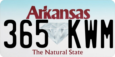 AR license plate 365KWM