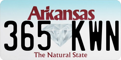 AR license plate 365KWN