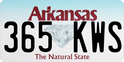 AR license plate 365KWS