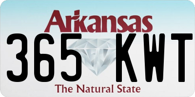 AR license plate 365KWT