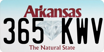 AR license plate 365KWV