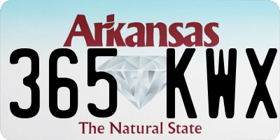 AR license plate 365KWX