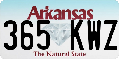 AR license plate 365KWZ