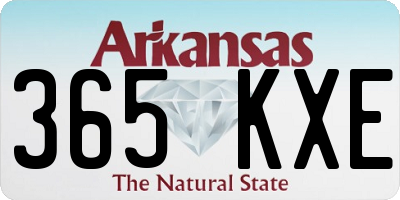 AR license plate 365KXE
