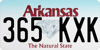 AR license plate 365KXK