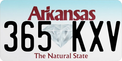AR license plate 365KXV