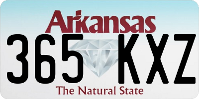 AR license plate 365KXZ