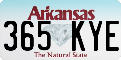 AR license plate 365KYE