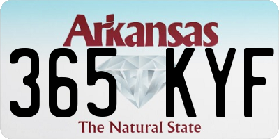 AR license plate 365KYF