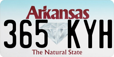 AR license plate 365KYH