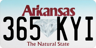 AR license plate 365KYI