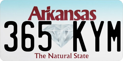 AR license plate 365KYM