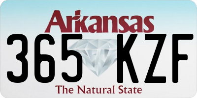 AR license plate 365KZF
