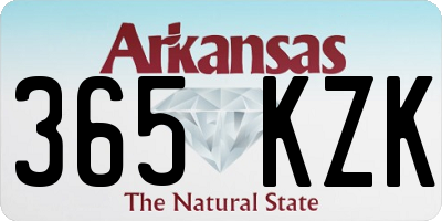 AR license plate 365KZK